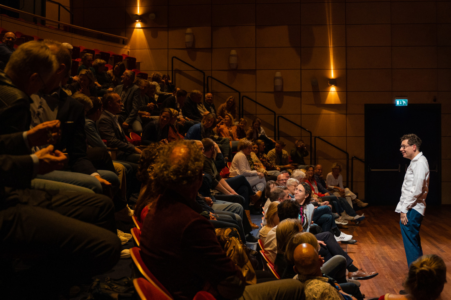 Na afloop praat Ewald met de zaal