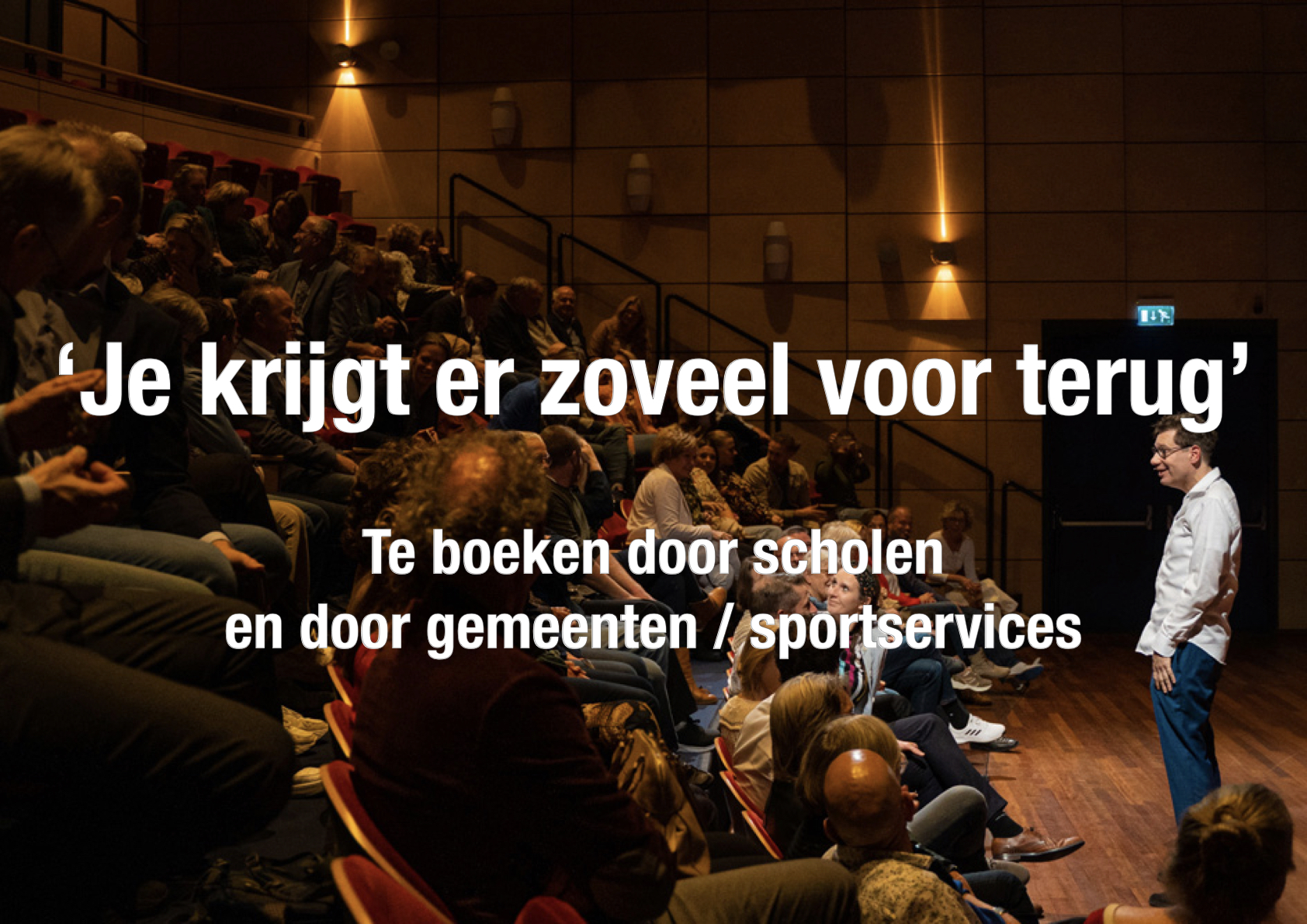 Je krijgt er zoveel voor terug